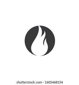 Fire flame Logo Template vector icon Oil, gas and energy logo concept