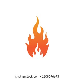 Fire flame Logo Template vector icon Oil, gas and energy logo concept