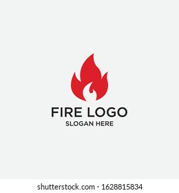 Fire flame Logo Template vector icon