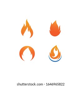 Fire flame Logo Template vector