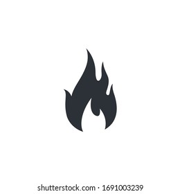 Fire flame Logo Template vector icon Oil, gas and energy logo concept