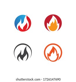 Fire flame Logo Template vector