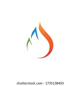 Fire flame Logo Template vector