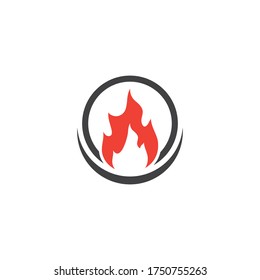 Fire flame Logo Template vector