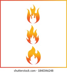 Fire Flame Logo Template Vector