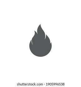 Fire flame Logo Template vector icon Oil, gas and energy logo concept