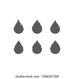 Fire flame Logo Template vector icon Oil, gas and energy logo concept