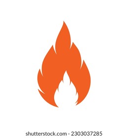 Fire flame Logo Template vector icon Oil, gas and energy logo concept
