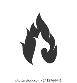 Fire flame Logo Template vector icon Oil, gas and energy logo concept