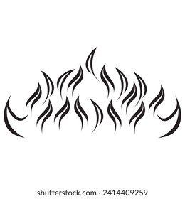 Fire flame logo template vector