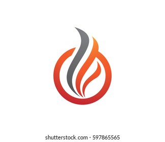 Fire flame Logo Template vector icon