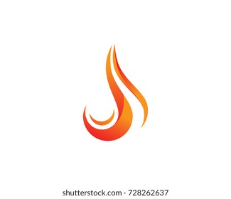 Fire flame Logo Template vector icon