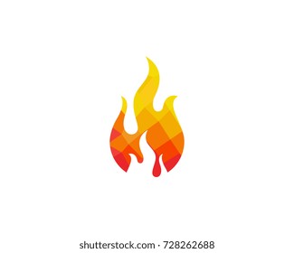 Fire flame Logo Template vector icon