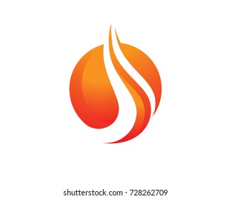 Fire flame Logo Template vector icon