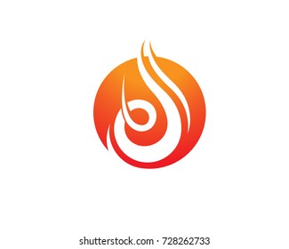 Fire flame Logo Template vector icon