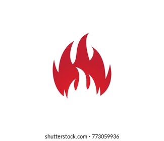 Fire flame Logo Template vector icon Oil, gas and energy logo concept