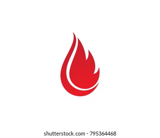 Fire flame Logo Template vector icon Oil, gas and energy logo concept