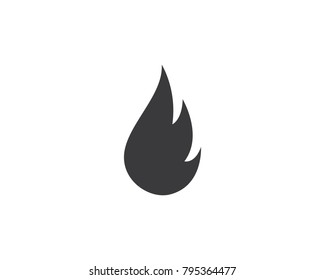 Fire flame Logo Template vector icon Oil, gas and energy logo concept
