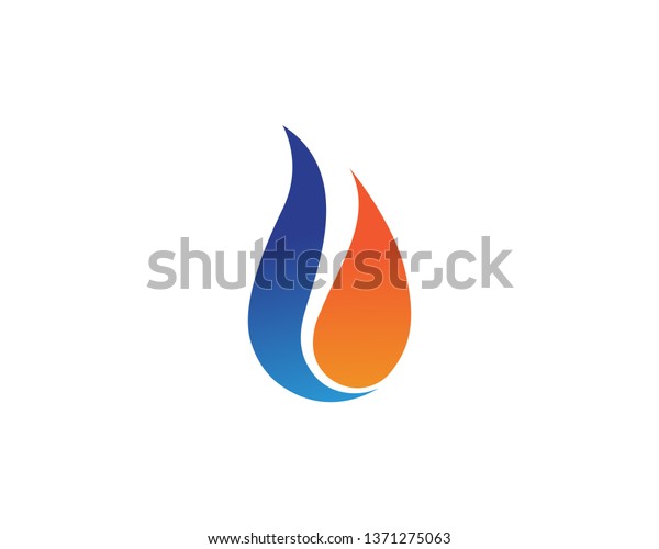 Fire flame Logo Template vector icon Oil, gas and\
energy logo concept