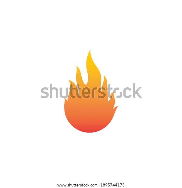 Fire flame Logo Template vector icon Oil, gas and\
energy logo concept