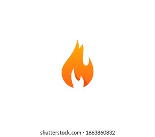 Fire Flame Logo Vector Icon 