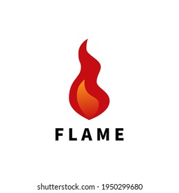 fire flame logo vector icon illustration