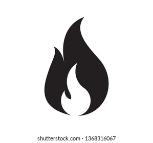 Fire flame logo vector illustration design template