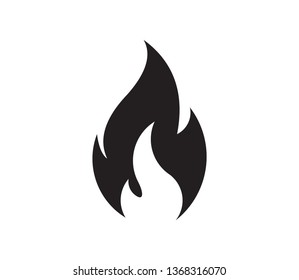 Fire flame logo vector illustration design template. Fire flame icon