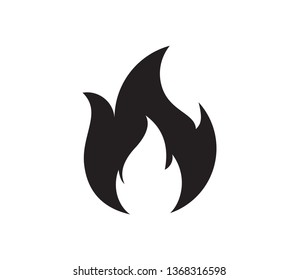 Design-Vektorillustration für Brandflamme-Logo