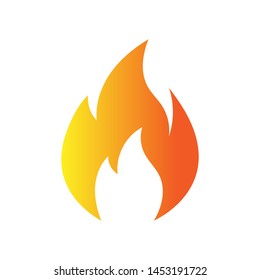 Fire Flame Logo Vector Illustration Design Stock Vector (Royalty Free ...