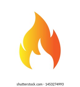 Fire flame logo vector illustration design template. vector fire flames sign illustration isolated. fire icon