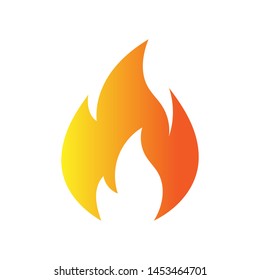 Fire flame logo vector illustration design template. vector fire flames sign illustration isolated. fire icon