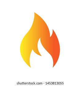 Fire flame logo vector illustration design template. vector fire flames sign illustration isolated. fire icon