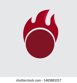 Fire flame logo vector illustration design template