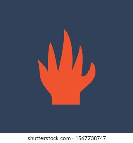 Fire flame logo vector illustration design template
