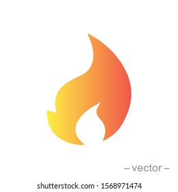 Fire flame logo vector illustration design template. vector fire flames sign illustration isolated. fire icon