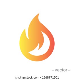 Fire flame logo vector illustration design template. vector fire flames sign illustration isolated. fire icon