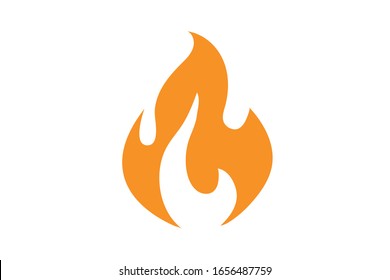 Fire flame logo vector illustration design template. vector fire flames sign illustration isolated. fire icon