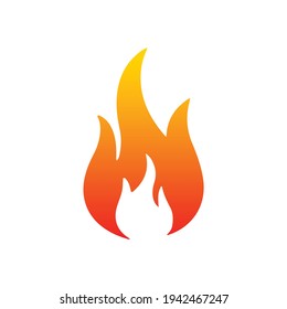 Fire flame logo vector illustration design template. vector fire flames sign illustration isolated. fire icon