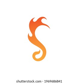 Fire flame logo vector illustration design template