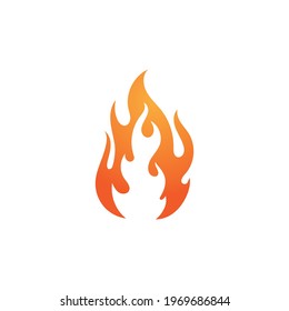 Plantilla de diseño de ilustración vectorial del logotipo de llama de fuego