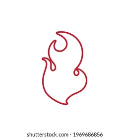 Fire flame logo vector illustration design template