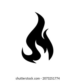 Fire flame logo vector illustration design template. Fire flame icon simple  design perfect for all project