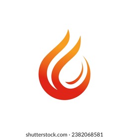 Brandflamme Logo, Vektorgrafik-Design-Vorlage. Vektorfeuerflammen-Schild, einzelne Illustration. Feuersymbol	