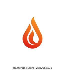 Brandflamme Logo, Vektorgrafik-Design-Vorlage. Vektorfeuerflammen-Schild, einzelne Illustration. Feuersymbol	
