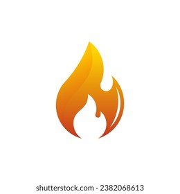 Fire flame logo vector illustration design template. vector fire flames sign illustration isolated. fire icon	