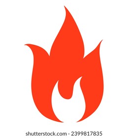 Fire flame logo vector illustration.