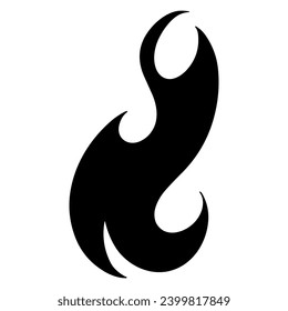 Fire flame logo vector illustration.