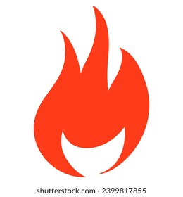 Fire flame logo vector illustration.