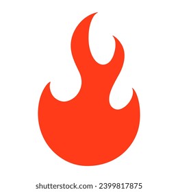 Fire flame logo vector illustration.